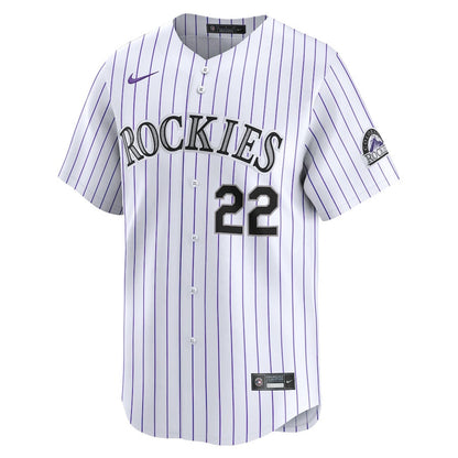 Nolan Jones 22 Colorado Rockies Home Limited Men Jersey - White