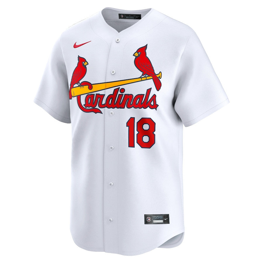 Jordan Walker 18 St. Louis Cardinals Home Limited Men Jersey - White
