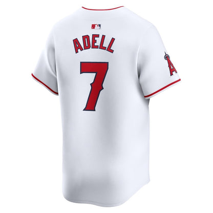 Jo Adell 7 Los Angeles Angels Home Limited Men Jersey - White