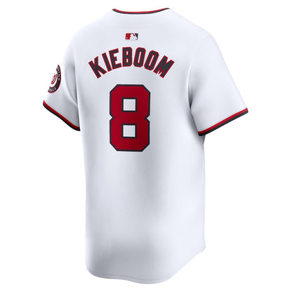 Carter Kieboom 8 Washington Nationals Home Limited Men Jersey - White