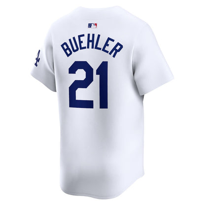 Walker Buehler 21 Los Angeles Dodgers Home Limited Men Jersey - White