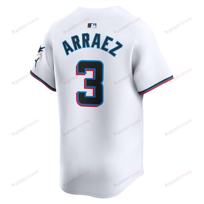 Luis Arraez 3 Miami Marlins Home Limited Player Men Jersey - White