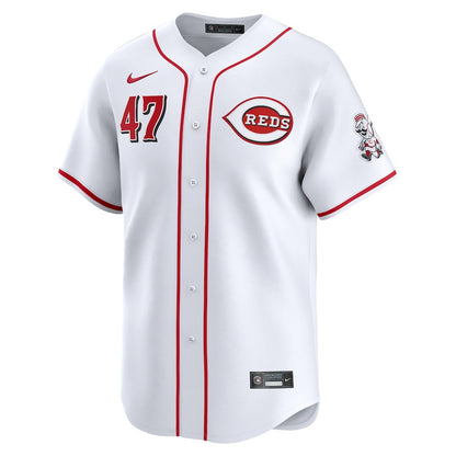 Frankie Montas 47 Cincinnati Reds Home Limited Player Men Jersey - White