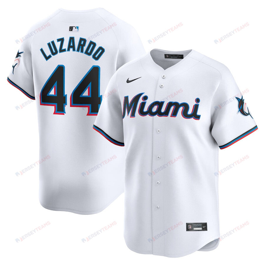 Jesus Luzardo 44 Miami Marlins Home Limited Player Men Jersey - White