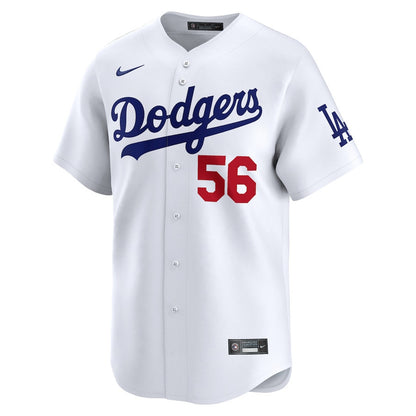 Ryan Yarbrough 56 Los Angeles Dodgers Home Limited Player Men Jersey - White