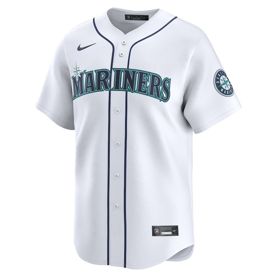 Dominic Canzone 8 Seattle Mariners Home Limited Player Men Jersey - White