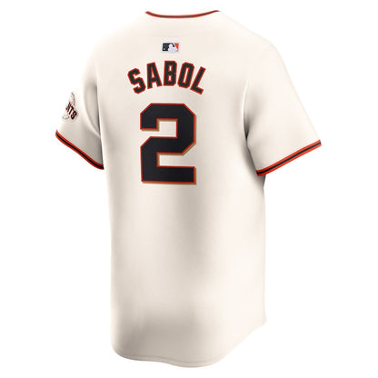 Blake Sabol 2 San Francisco Giants Home Limited Player Men Jersey - Cream