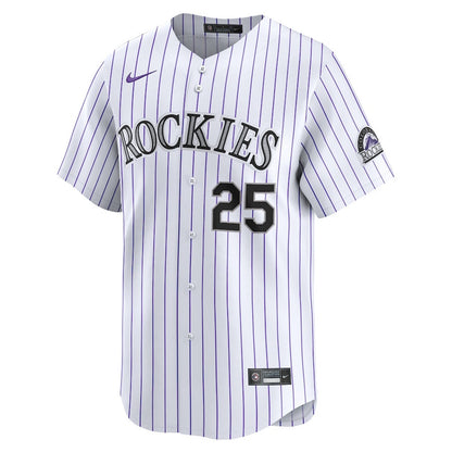 Jacob Stallings 25 Colorado Rockies Home Limited Player Men Jersey - White