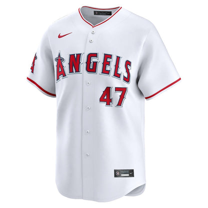 Griffin Canning 47 Los Angeles Angels Home Limited Player Men Jersey - White