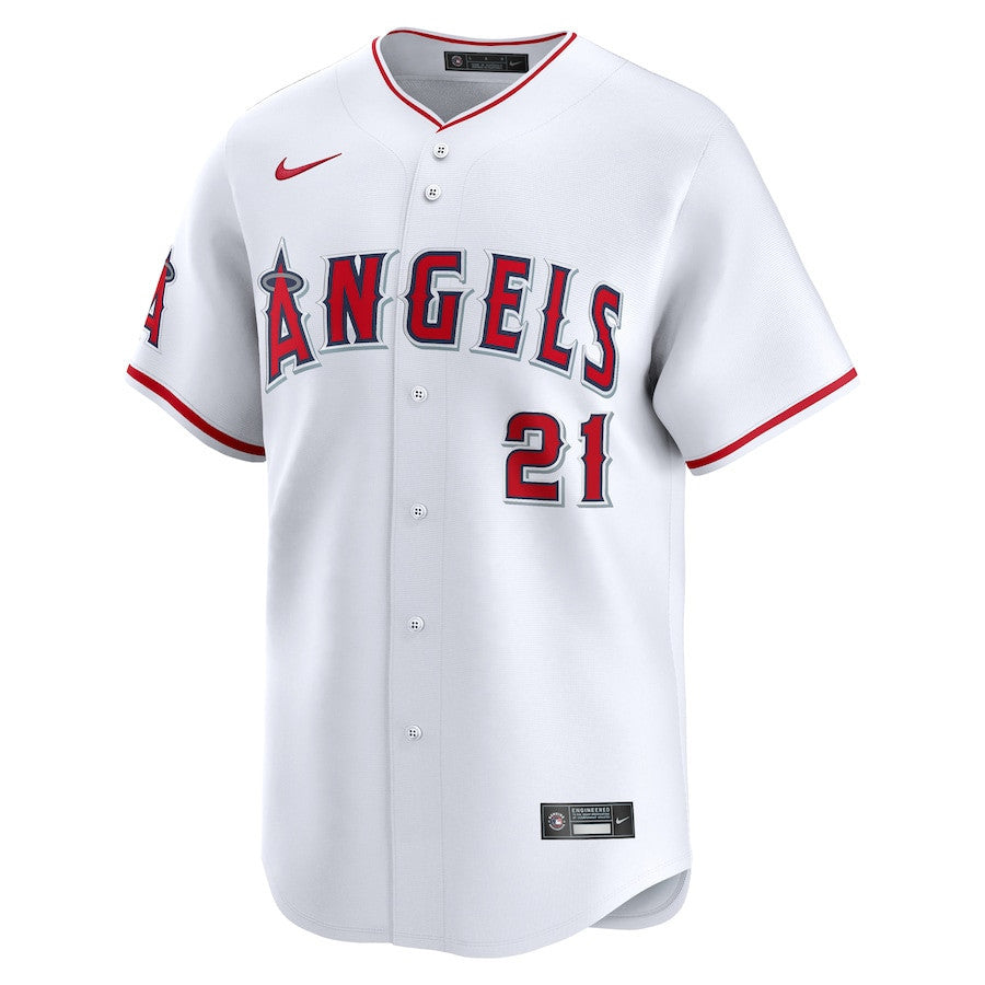 Matt Thaiss 21 Los Angeles Angels Home Limited Player Men Jersey - White