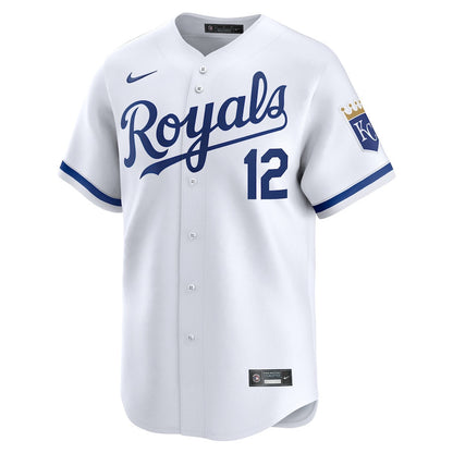 Nick Loftin 12 Kansas City Royals Home Limited Player Men Jersey - White