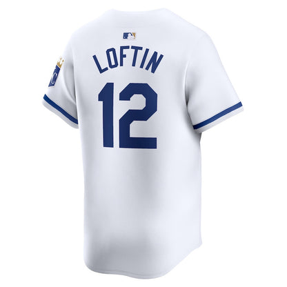 Nick Loftin 12 Kansas City Royals Home Limited Player Men Jersey - White