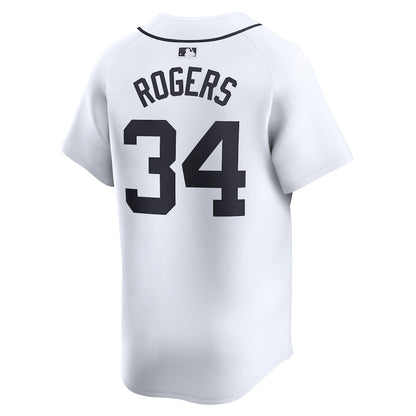 Jake Rogers 34 Detroit Tigers Home Limited Player Men Jersey - White