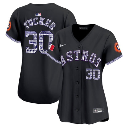 Kyle Tucker 30 Houston Astros Mexico Women Jersey - Black