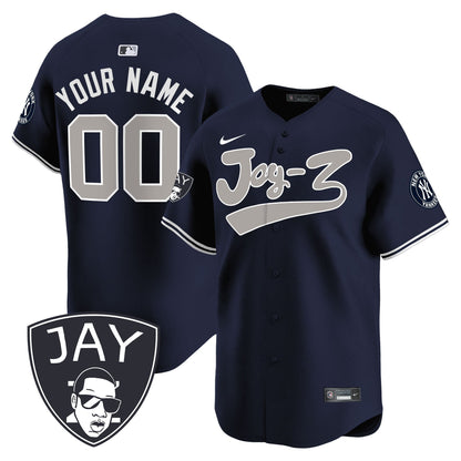 New York Yankees Jay-Z Custom Men Jersey - Navy