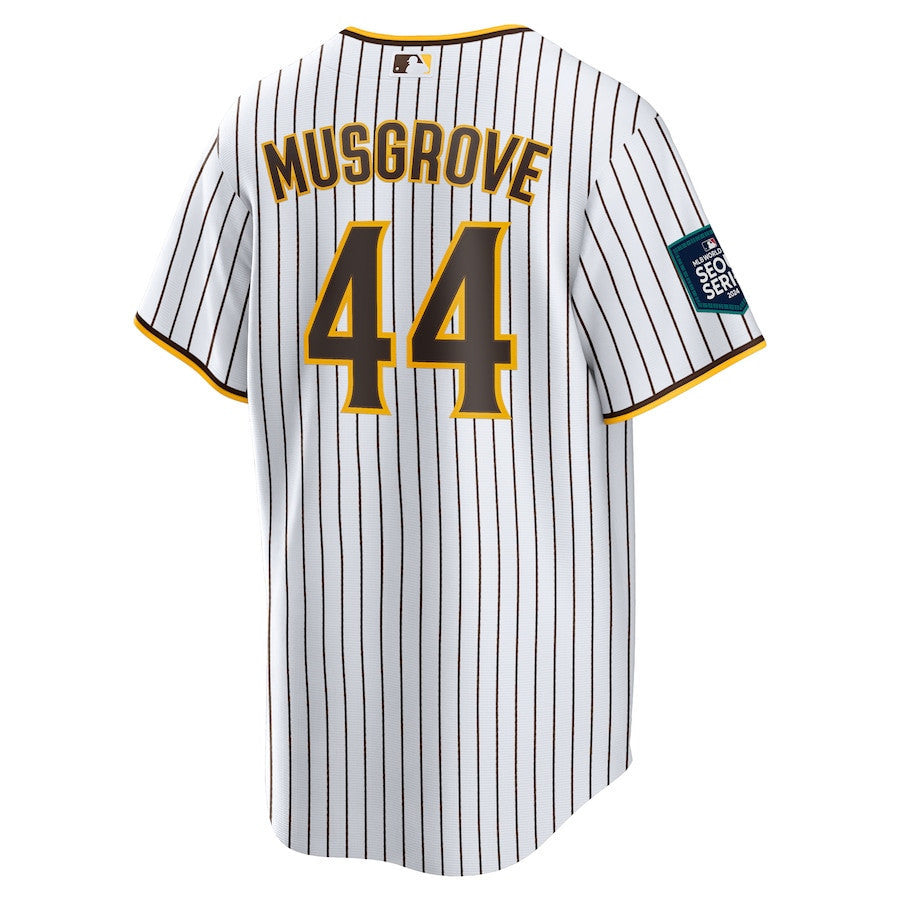 Joe Musgrove 44 San Diego Padres 2024 MLB World Tour Seoul Series Home Jersey - White