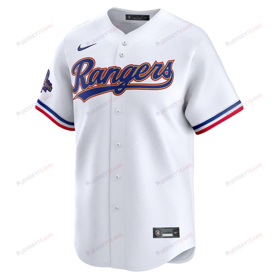 Marcus Semien 2 Texas Rangers 2024 Gold Collection Limited Jersey - White