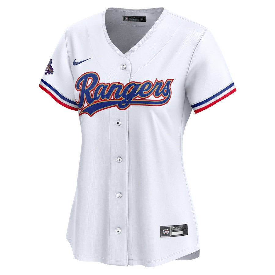 Jonah Heim 28 Texas Rangers 2024 Gold Collection Limited Jersey - Women White