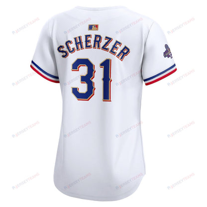Max Scherzer 31 Texas Rangers 2024 Gold Collection Limited Jersey - Women White