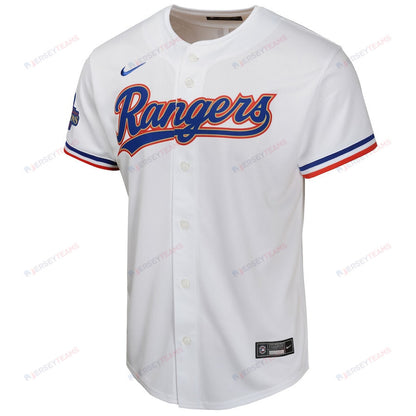 Adolis Garcia 53 Texas Rangers 2024 YOUTH Gold Collection Limited Jersey - White