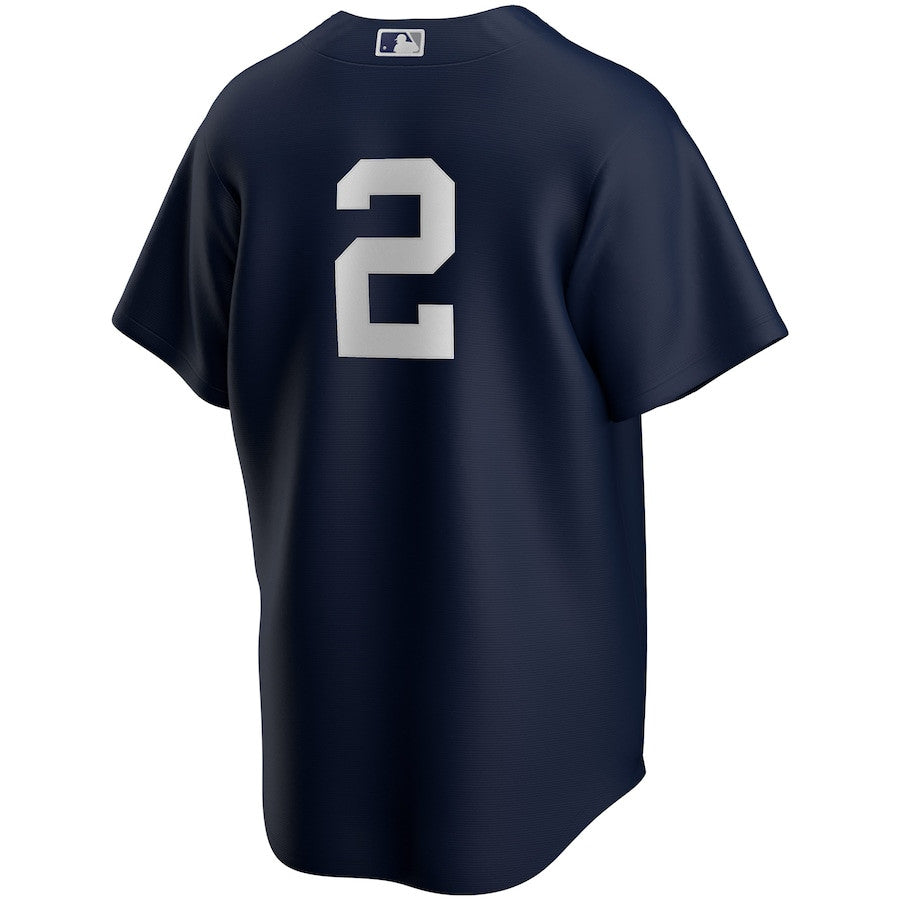 Derek Jeter 2 New York Yankees Alternate Men Jersey - Navy