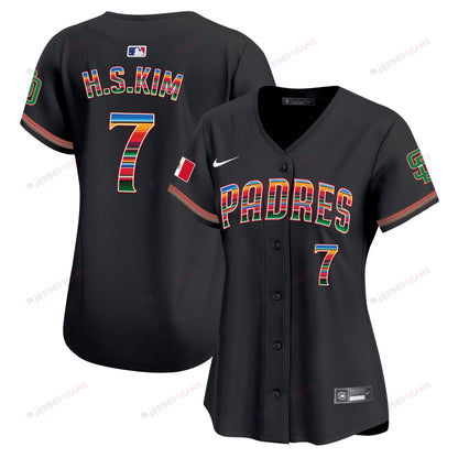 Ha-Seong Kim 7 San Diego Padres Mexico Women Jersey - Black