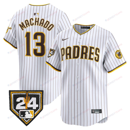 Manny Machado 13 San Diego Padres 2024 Spring Training Men Jersey - White