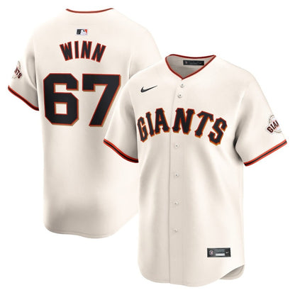 Keaton Winn 67 San Francisco Giants Home Limited Jersey - Cream