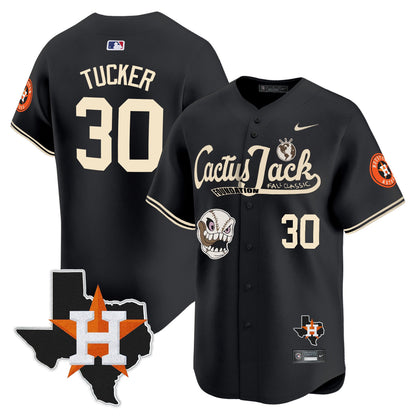 Kyle Tucker 30 Houston Astros Cactus Jack Foundation Fall Classic Limited Jersey - Men