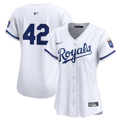 Kansas City Royals 2024 Jackie Robinson Day Home Limited Women Jersey - White