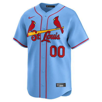 St. Louis Cardinals Alternate Limited Custom Men Jersey - Light Blue