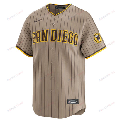 San Diego Padres Alternate Limited Custom Men Jersey - Khaki