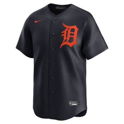Detroit Tigers Alternate Limited Custom Men Jersey - Navy
