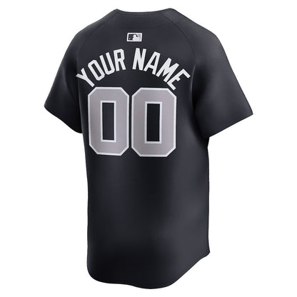 New York Yankees Alternate Limited Custom Men Jersey - Navy