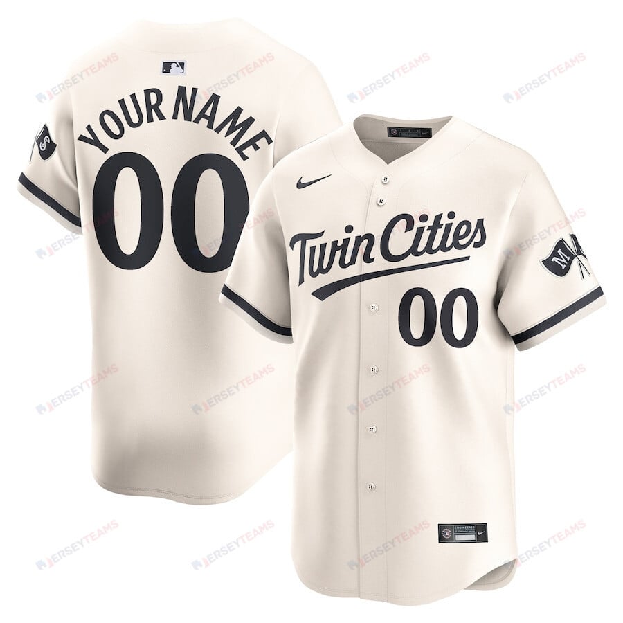 Minnesota Twins Alternate Limited Custom Men Jersey - Cream
