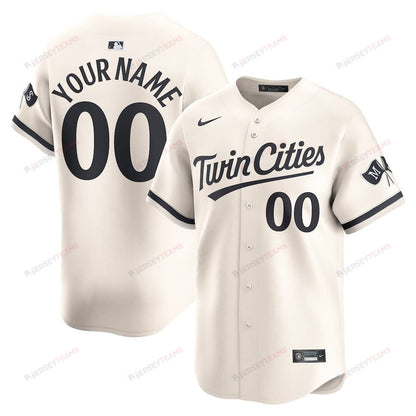 Minnesota Twins Alternate Limited Custom Men Jersey - Cream