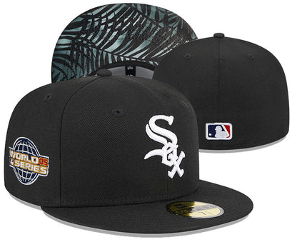 Chicago White Sox World Series Patch 59FIFTY Snapback Hat - Black