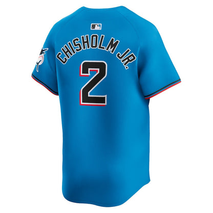 Jazz Chisholm Jr. 2 Miami Marlins Alternate Limited Men Jersey - Blue