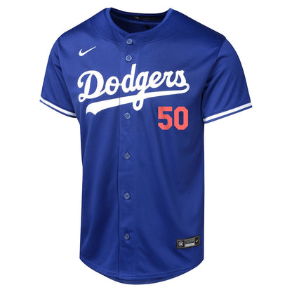 Mookie Betts 50 Los Angeles Dodgers Alternate Limited YOUTH Jersey - Royal