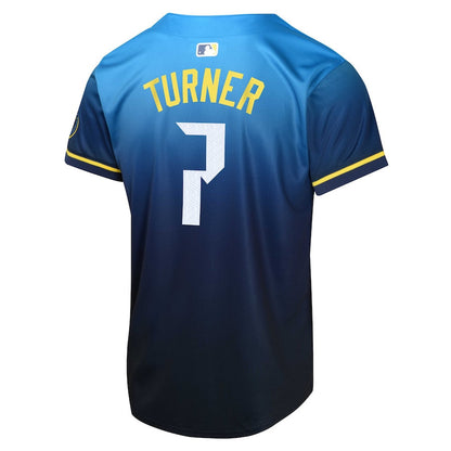 Trea Turner 7 Philadelphia Phillies 2024 City Connect Limited YOUTH Jersey - Blue