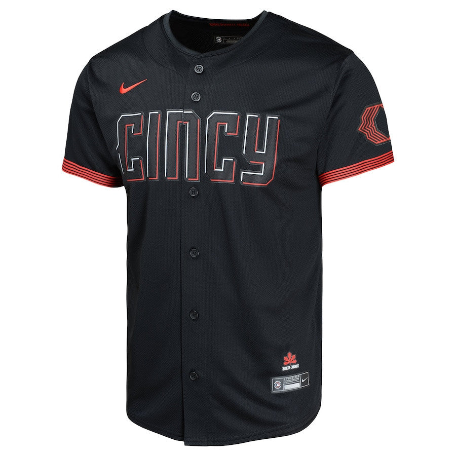 Ken Griffey Jr. 30 Cincinnati Reds City Connect Limited YOUTH Jersey - Black