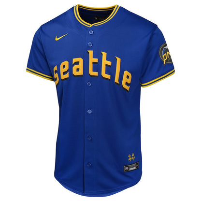 Julio Rodríguez 44 Seattle Mariners City Connect Limited YOUTH Jersey - Navy