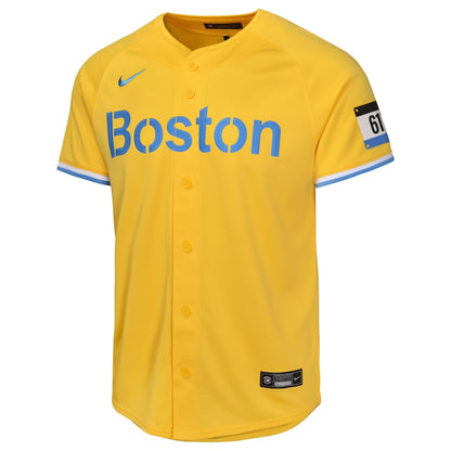 Rafael Devers 11 Boston Red Sox City Connect Limited YOUTH Jersey - Gold
