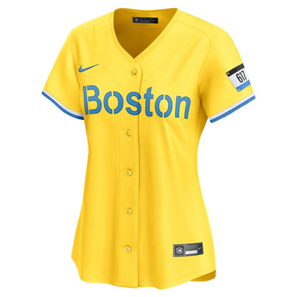 Boston Red Sox City Connect Limited Women Jersey - Gold