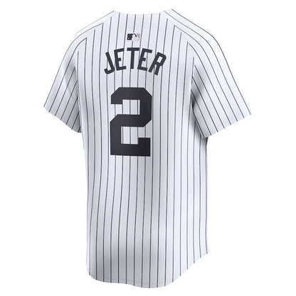Derek Jeter 2 New York Yankees Home Limited YOUTH Jersey - White