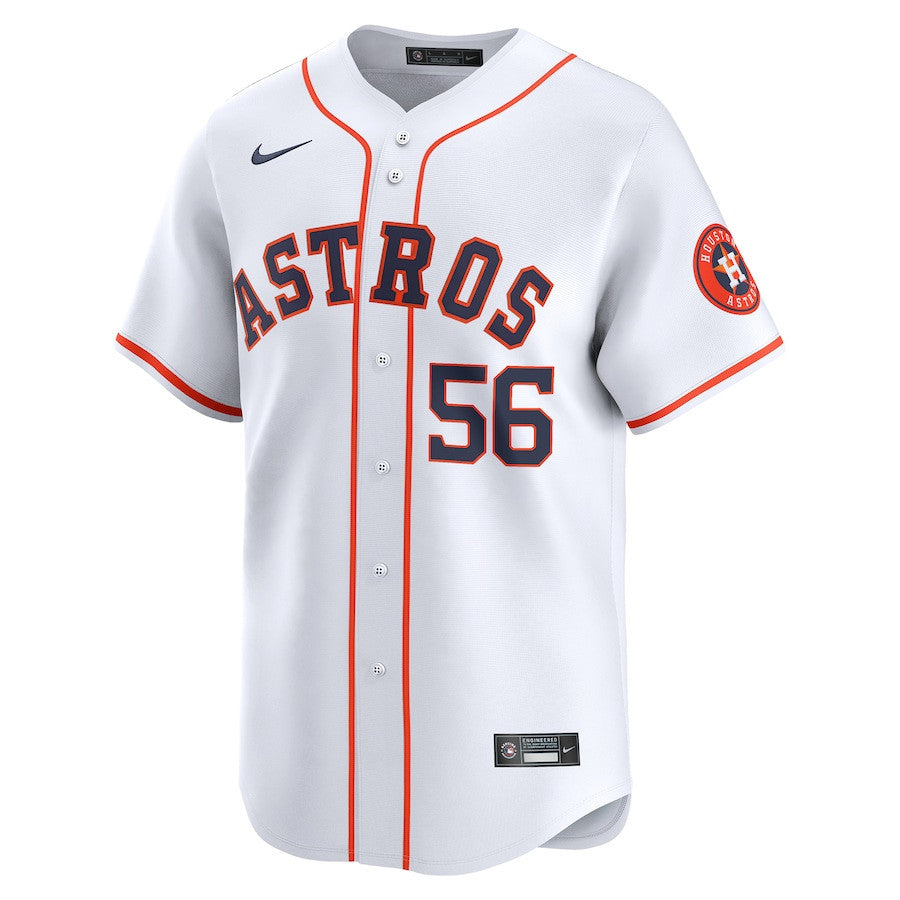 Ronel Blanco 56 Houston Astros Home Limited Men Jersey - White