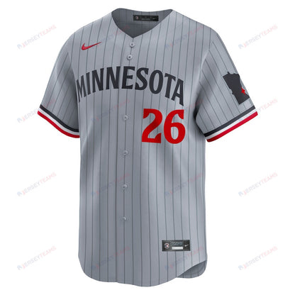Max Kepler 26 Minnesota Twins Road Limited Men Jersey - Gray