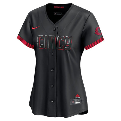 Cincinnati Reds City Connect Women Jersey - Black
