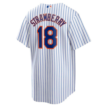 Darryl Strawberry 18 New York Mets Home Men Player Jersey - White