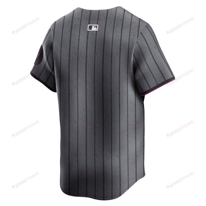 New York Mets 2024 City Connect Limited Men Jersey - Graphite